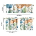 thumbnail image 6 of Rod Pocket Kitchen Curtain Set 3-Piece, 27.5x36 Inch Valance & Tier Drapes, Polyester Pongee Cafe Curtains for Living Room, Bathroom, Farmhouse Rustic Country Window Treatments., 6 of 6