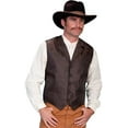 thumbnail image 2 of Scully Rangewear Men's Rangewear Paisley Button Vest Brown Medium, 2 of 2