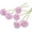 purple, variant on 6 Head Silk Dandelion Flower Ball Pompom Artificial Flowers Branch with Green Leaves for Home Wedding Decorations Fake Flowers Valentine's Day Wedding Decoration
