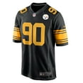 thumbnail image 2 of Men's Nike T.J. Watt  Black Pittsburgh Steelers Alternate Game Jersey, 2 of 6