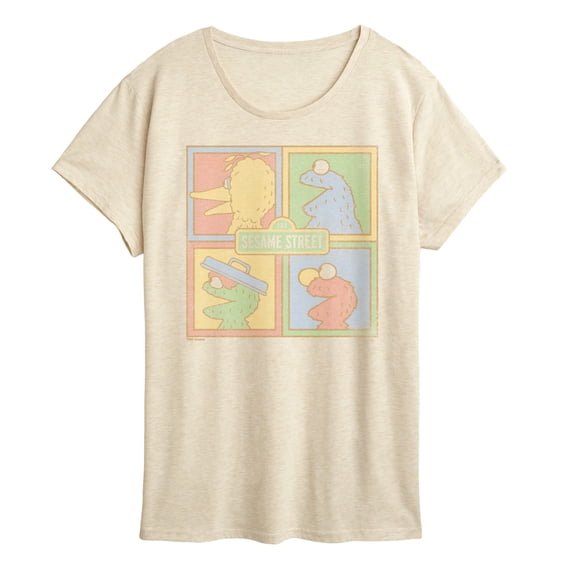 Sesame Street - Sesame Tonal Squares - Women's Short Sleeve Graphic T-Shirt