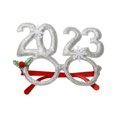 thumbnail image 1 of Gafas de Navidad, gafas de cosplay, accesorios para fotos, gafas, accesorios para fotos, flexibilidad para Plata, 1 of 9