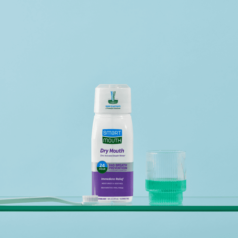 SmartMouth Dry Mouth Activated Breath Rinse 16 oz, Mint, Adult