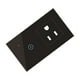 thumbnail image 3 of Naiovety Enchufe de pared inteligente enchufe de EE. UU. WiFi temporizador inalámbrico Control remoto interruptor de pantalla táctil toma de corriente Electrodomésticos negro Enchufe de EE. UU. Naiovety HA005243-04, 3 of 6