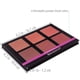 thumbnail image 4 of Paleta de coloretes SHANY 6 colores brillantes y mate 16x11x1 cm, 4 of 9