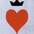 thumbnail image 2 of CafePress - Heart With Crown Motif - Cute Infant Baby Football Bodysuit, 2 of 3