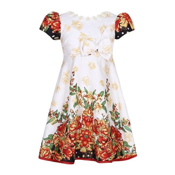 Richie House Girls' Flower Dress RH2570