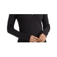 thumbnail image 3 of Lucky Brand Women's Heart Henley Top Black Size Small, 3 of 3