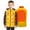 Yellow, variant on Lilgiuy Heated Vest for Boys Girls Casual Solid Color Heart Print Sleeveless Lightweight Windproof Winter Warm Ski Vest Jacket Outwear(without mobile power)