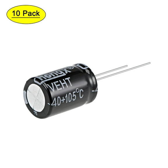 Uxcell 1000uF 35V 105C High Temp Aluminum Electrolytic Capacitors 10 Pack