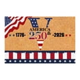 thumbnail image 1 of SIfdSeng Custom Last Name Doormat for 4th of July Patriotic Front Door Welcome Mat with and Design, 1 of 8