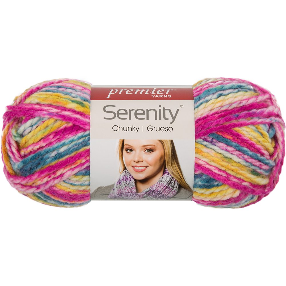 Premier Serenity Chunky Yarn MultiJelly Bean