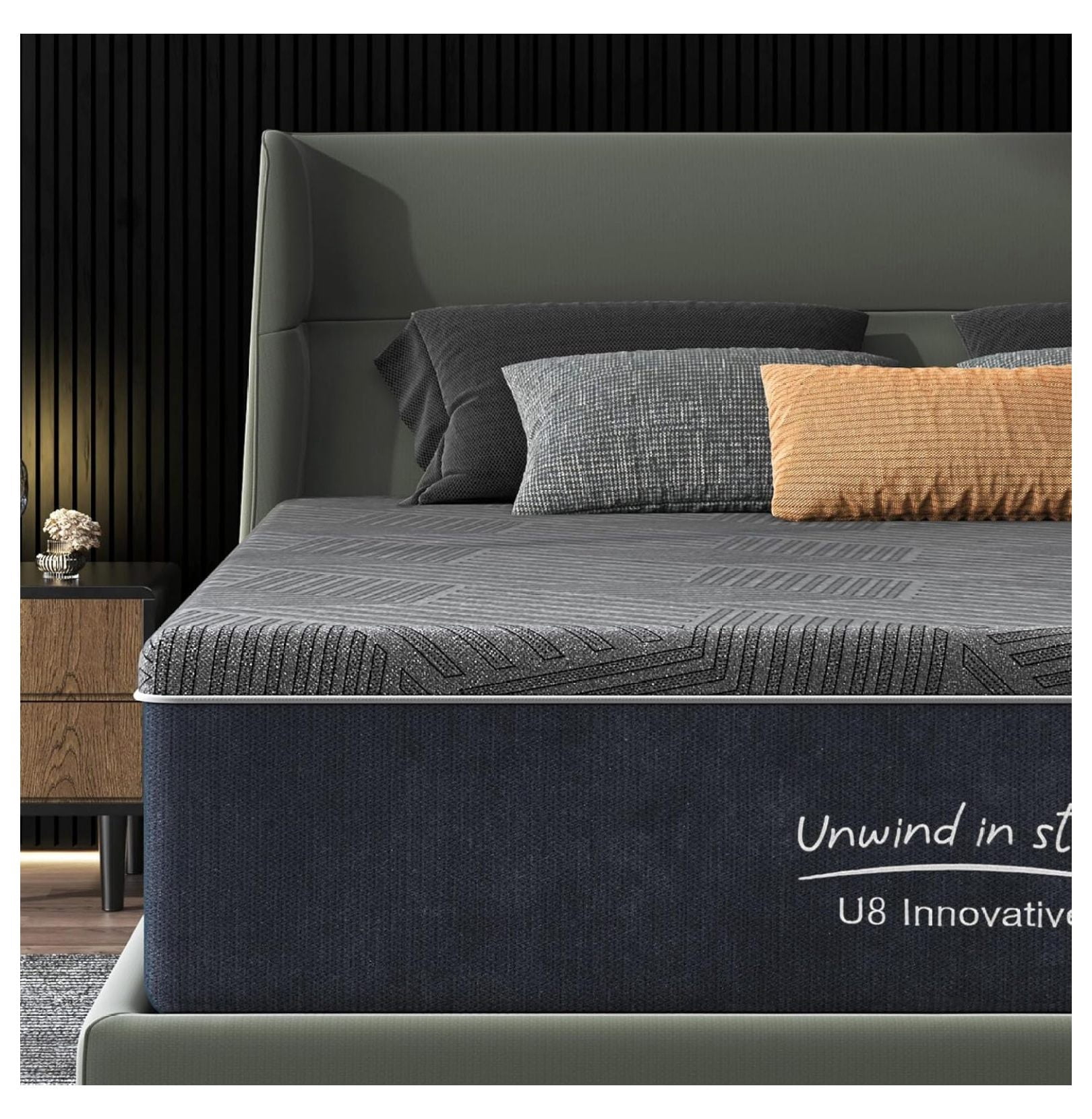 10 Inch Gel Memory Foam Mattress Twin Size, Medium Firm Pressure Relief, Certified, with Removable Washable Cover, Mattress in a Box
