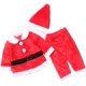 thumbnail image 1 of Little Angel Navidad franela manga larga Lovely Baby Kids Dress Up Santa disfraz 3 piezas Set Xemadio LN-1694, 1 of 6