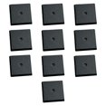 thumbnail image 3 of 10 peanas cuadradas para modelos de 2,5 x 2,5 cm para miniaturas, elegantes y resistentes, color negro, para juegos de mesa, accesorios de taller y, 3 of 9