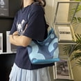 thumbnail image 4 of Bolso Tipo Cubo para Axila Piel Sintética Con Hebilla Magnética Bolsos Lona Mujer, 4 of 9