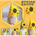 thumbnail image 2 of Gnomo de girasol para verano/otoño, bandeja escalonada de casa de campo a cuadros de búfalo agradecido, decoración de adornos de Navidad de gnomo escandinavo rústico Xemadio LRWJ350-3, 2 of 5