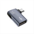 thumbnail image 2 of Adaptador OTG de 2 Piezas para Adaptador Micro-USB A USB OTG de Ángulo Izquierdo/Derecho de 90 Grados para Tableta de Teléfono Android, 2 of 10