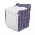 thumbnail image 2 of Oriental Washer Cover, Traditional Eastern Inspired Shapes, Suitable for Dryer and Washing Machine, 29" x 28" x 40", Dark Indigo Mauve, by Ambesonne, 2 of 3