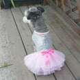 thumbnail image 3 of Exquisite Dog Dress - Shiny Fabric - Bow Knot - Elegant Pet Clothing - Ideal for Summer, 3 of 8