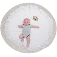 thumbnail image 5 of Lush Decor Baby Round Ruffle Play Mat Neutral Single 36" Diameter, 5 of 11