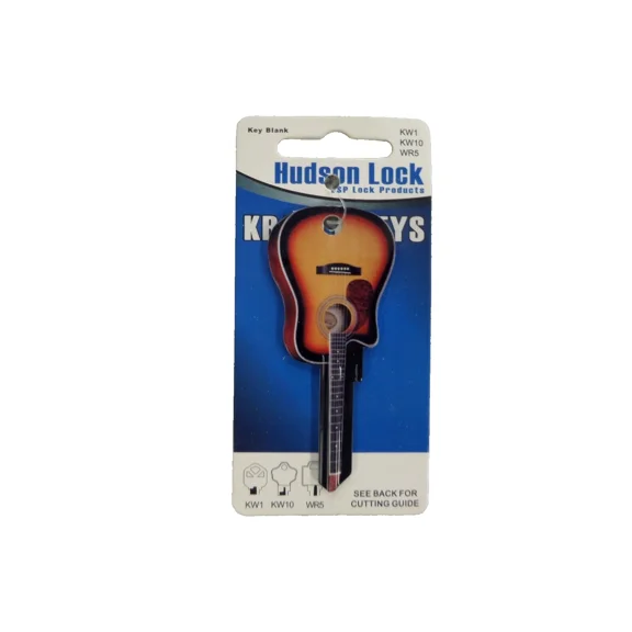 Hudson Acoustic Guitar House Key Compatible with Kwikset and KW1 Locks