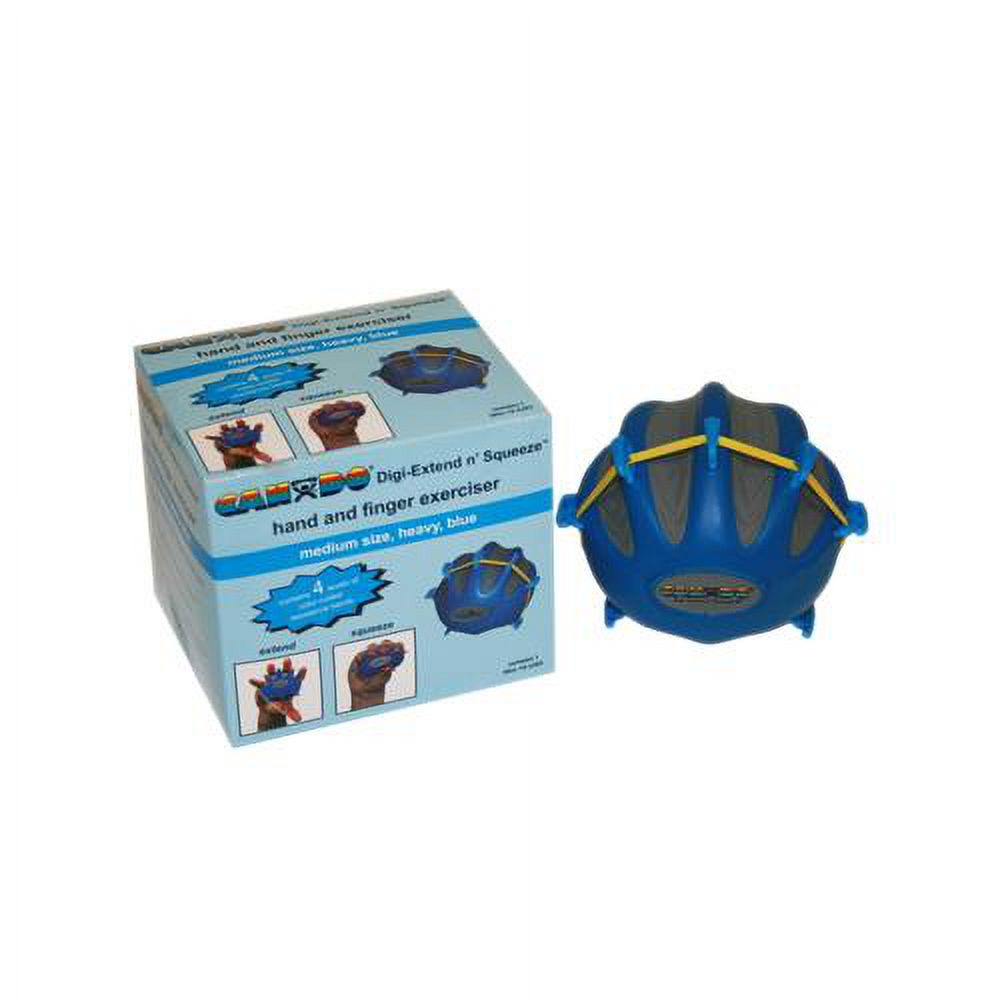 CanDo Digi-Extend n\' Squeeze Hand Exerciser, Large, Blue-Heavy
