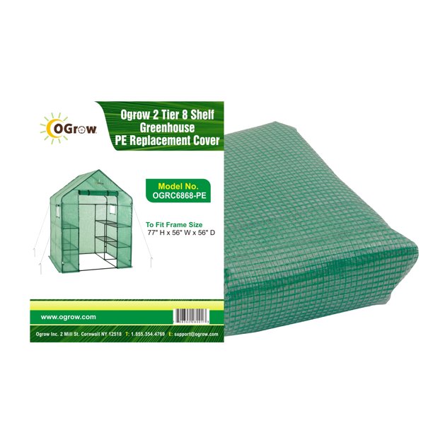 Machrus Ogrow Premium PE Greenhouse Replacement Cover for Your Outdoor