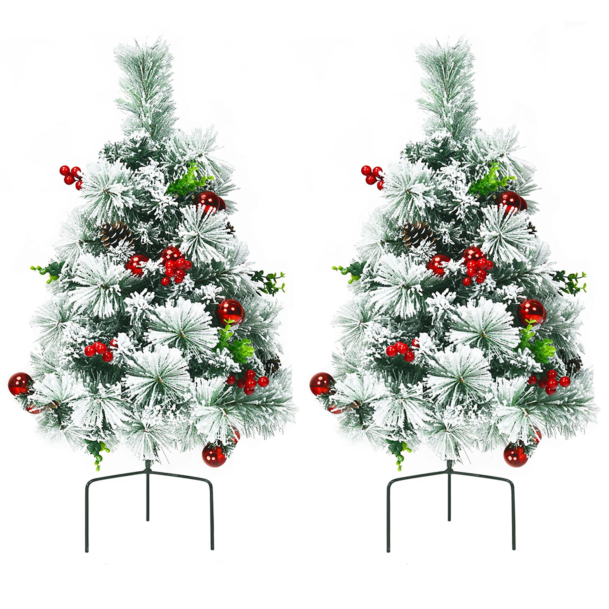 Battery Powered Outdoor Christmas Trees 