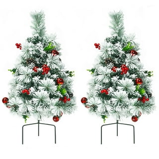 HOLIDAY PEAK Battery-Operated Vintage-Style Ceramic Christmas Tree,  Nostalgic Holiday Décor, White, 9 High