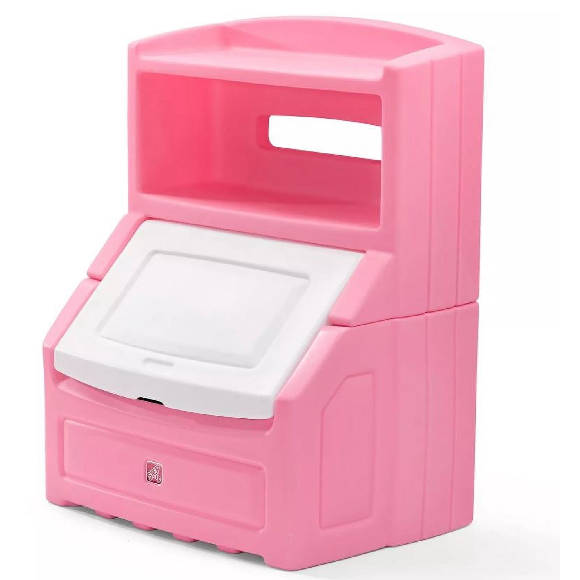 Step2 Lift & Hide 38"H Kids Plastic Storage Bin and Toy Organizer, Pink