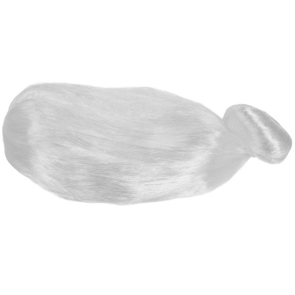 Masteelf  Old Lady Wig Clothing Headgear Elderly Urine Catheter Funny Cover Woman Women's Connector White