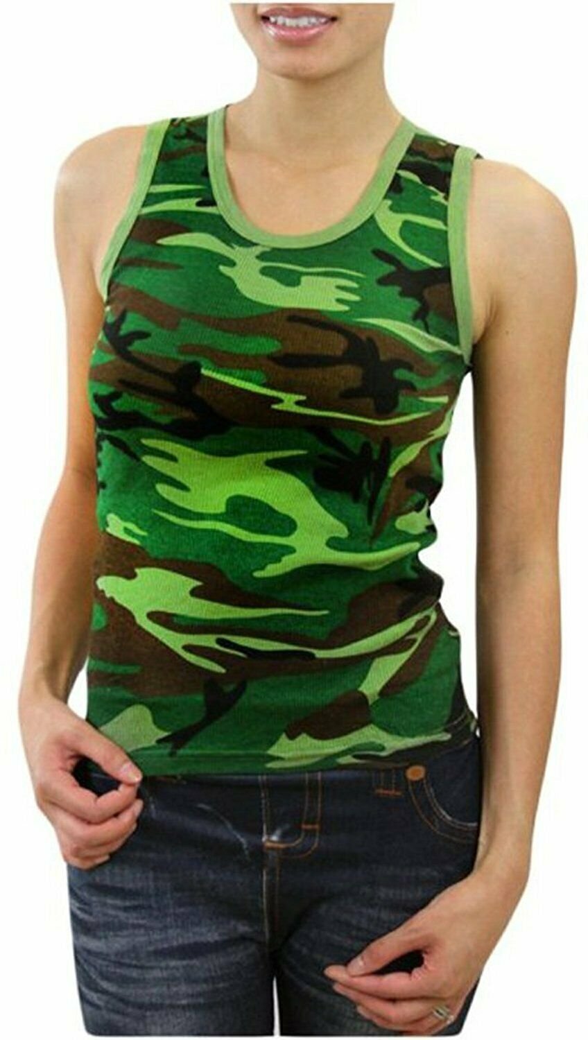 ToBeInStyle ToBeInStyle Women's Camouflage Print Tank Top Walmart
