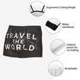 thumbnail image 6 of Balery Travel The World1 Men's Boxer Briefs, Soft and Breathable Cotton Underwear with nylon Waistband-X-Large, 6 of 9