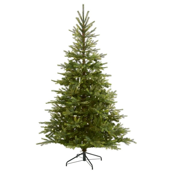 Nearly Natural 7ft. North Carolina Spruce Artificial Christmas Tree, Green