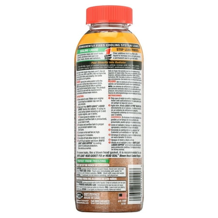 2 pack Bar's Leaks Block Seal Liquid Copper Coolant Leak Fix, 18 oz