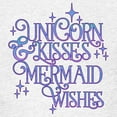 thumbnail image 3 of CafePress - UNICORN KISSES And MERMAID WISHES T Shirt - Light T-Shirt Kids XS-XL, 3 of 4