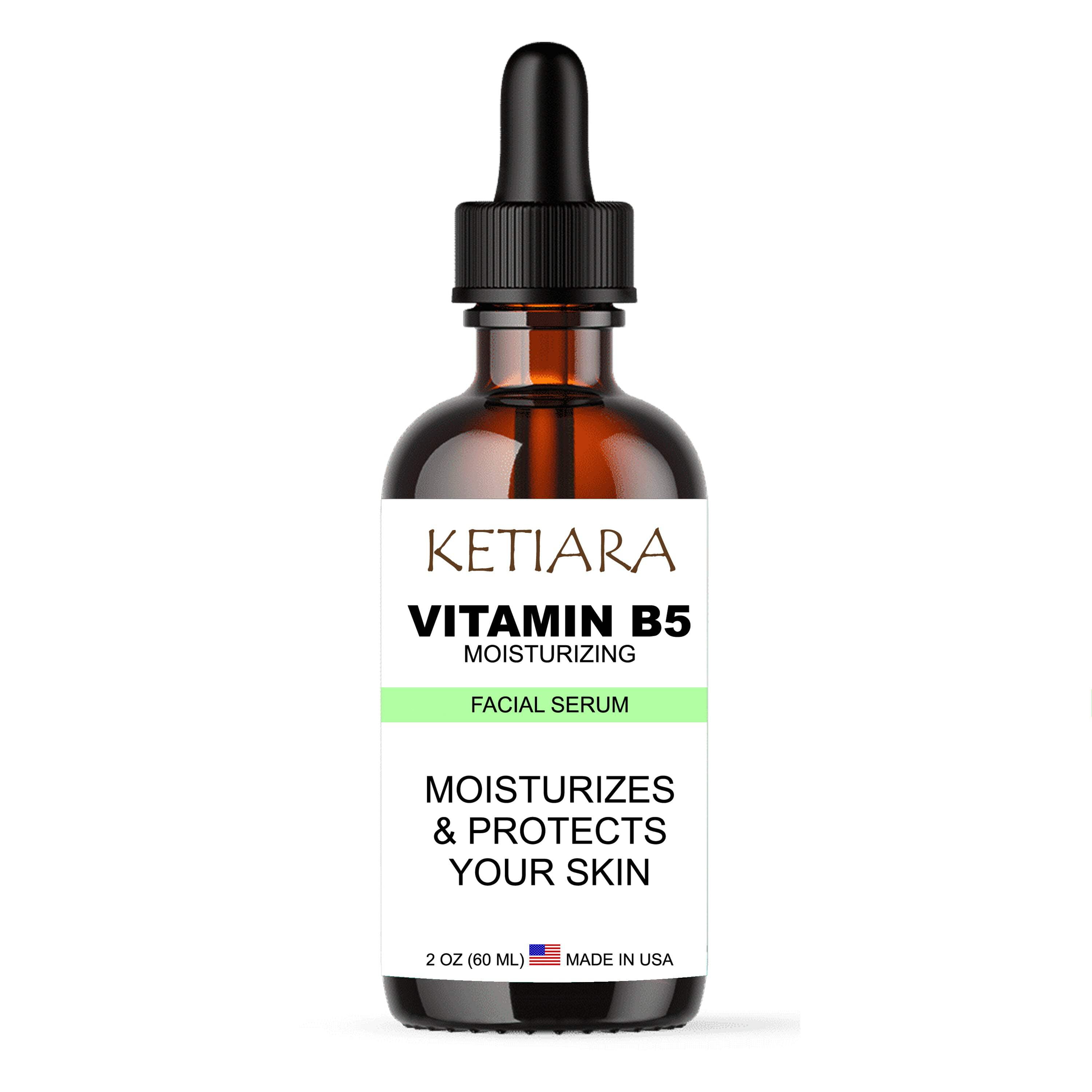 Ketiara Vitamin B5 (Penthanol) Serum For Face Calming And