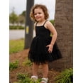thumbnail image 3 of Oudiya Toddler Girls Tutu Party Dress Tulle Ruffle Hem Cami Summer Dress for Kids 2-6Y, 3 of 7
