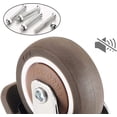 thumbnail image 5 of nipocaio 4 Pieces Furniture Casters, Non Marking Rotation Caster Wheel, Furniture Wheels with U Bracket, Rubber Swivel Casters with Brake, for Trolleys, Furniture, 5 of 5