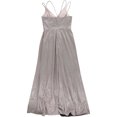 thumbnail image 2 of Nightway Womens Glitter Maxi Sheath Dress cappucino 12, 2 of 2