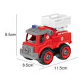 thumbnail image 3 of Car Children‘s Simulation Engineering Vehicle Green Disassembly And Assembly Sanitation Vehicle Boy Model Toy Car Screw Combination Gifts, 3 of 7