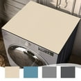 thumbnail image 1 of Solid Color Absorbent Dry Drainage Mat | PVC Refrigerator & Washer Top Cover | 40x30cm Beige Gray Blue | Modern Kitchen Appliance Protector, 1 of 7