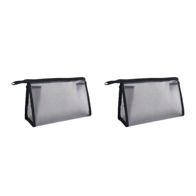 Neceser de viaje multifuncional Wosthever para mujer impermeable Negro L 2piezas