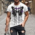 thumbnail image 1 of Mefallenssiah Hauts pour Hommes, Liquidation T-Shirt à Manches Courtes Imprimé Col Rond Mode Décontractée Manches Courtes, 1 of 1