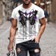 thumbnail image 3 of Camisetas de Manga Larga para Hombres Imprimir Casual Cuello Redondo Camiseta de Manga Corta, Camisetas de Manga Larga para Hombres Algodón, 3 of 5