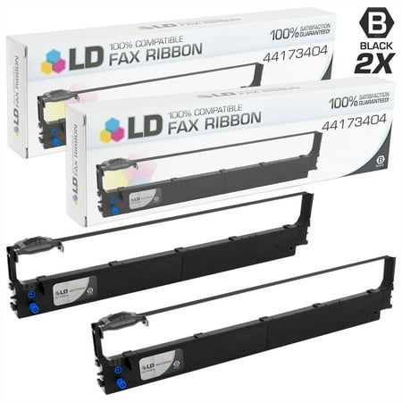 - LD Compatible Okidata 44173404 Set of 2 Black Printer Ribbon Cartridges for use in Okidata Microline 621, 691, 5721, and