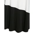 thumbnail image 4 of Rosegal Women's Plus Size Marled Colorblock T Shirt, 4 of 5
