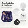 thumbnail image 6 of Fotbe Floral Hippie Mushrooms Womens High Waist Running Shorts Athletic Workout Quick Dry Shorts for Women with Pockets Gym Yoga Summer Shorts-Medium, 6 of 9