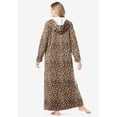 thumbnail image 2 of Dreams & Co. Plus Size Long Hooded Fleece Sweatshirt Robe, 2 of 6